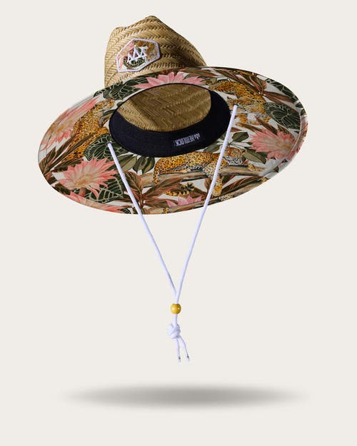 Shop Hemlock Maya Straw Lifeguard Hat In Jaguar Floral