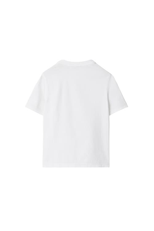 Shop Burberry Foxglove Cotton T-shirt In Calico