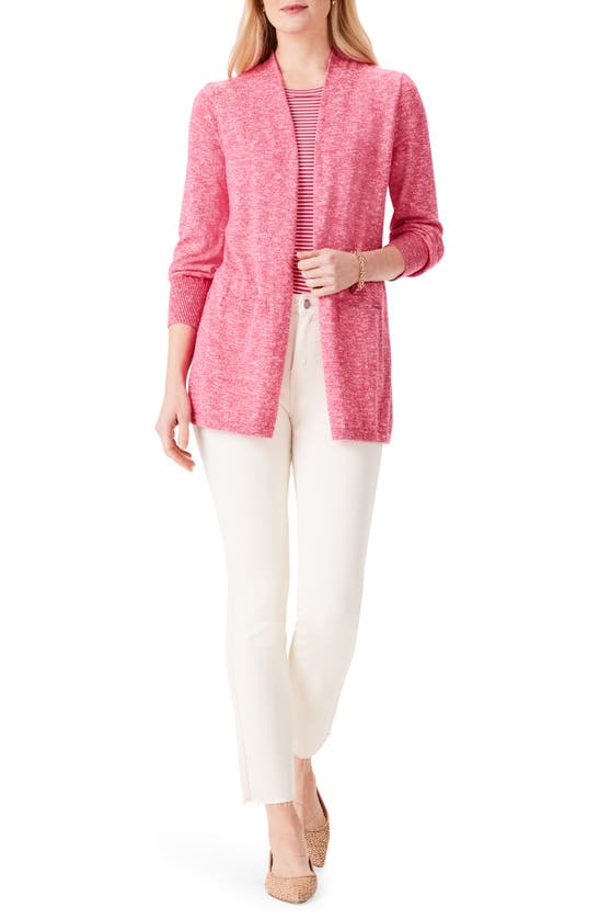 Shop Nic + Zoe Nic+zoe Coffee Run Cardigan In Bright Rose