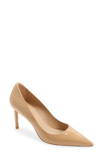Stuart Weitzman Stuart 85 Stiletto Pump In Adobe