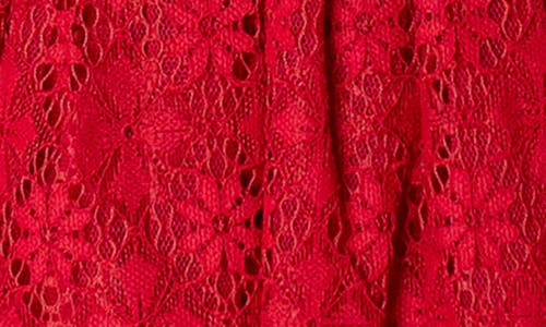 Shop Popatu Sleeveless Lace Dress In Burgundy