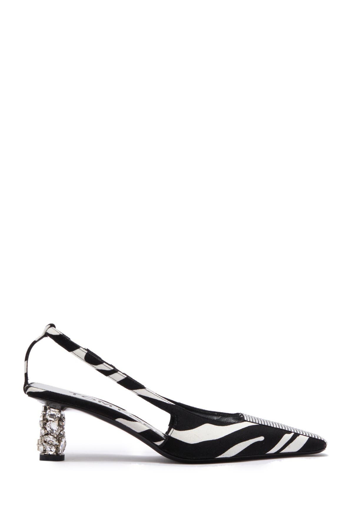 zebra kitten heels
