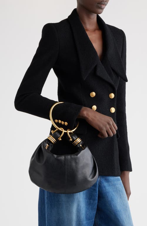 Chloé Bracelet Leather Hobo-bag In Black 001