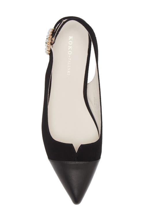 KOKO + PALENKI KOKO + PALENKI STELLA POINTED CAP TOE SLINGBACK PUMP