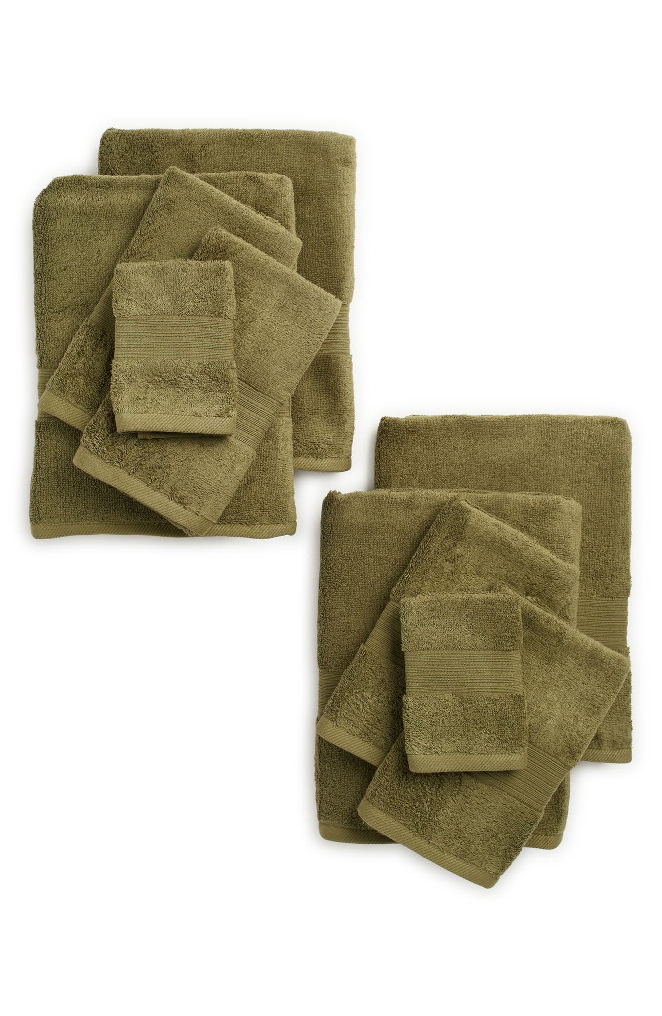 Nordstrom Rack Essential 10-piece Towel Set In Olive Extract