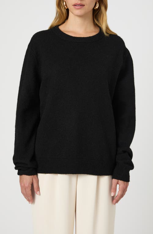 Shop French Connection Kesia Crewneck Sweater In Black