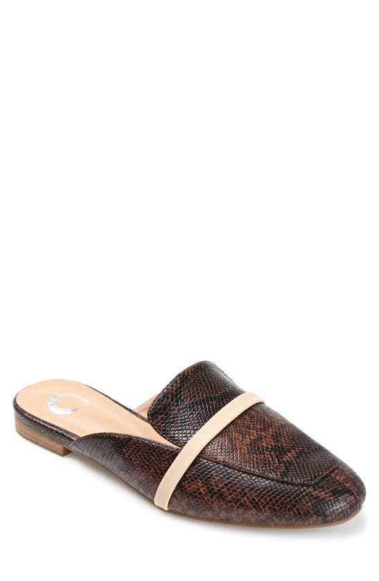 JOURNEE COLLECTION RENEYE EMBOSSED MULE