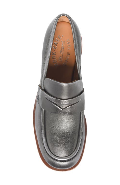 Kork-ease ® Keegan Penny Loafer Pump In Antique Metallic