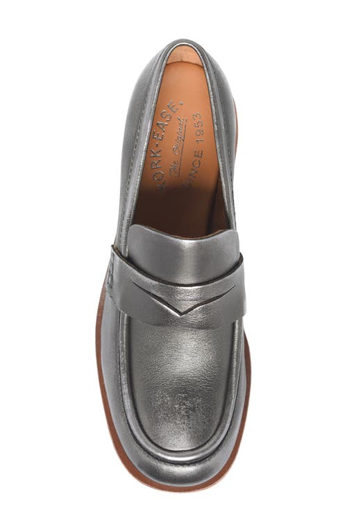 Shop Kork-ease ® Keegan Penny Loafer Pump In Antique Metallic