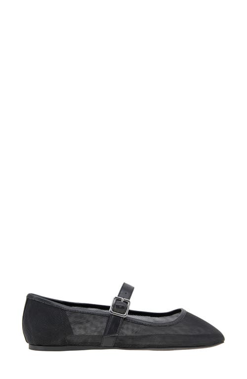 Bcbgeneration Harpin Mary Jane Flat In Black Mesh