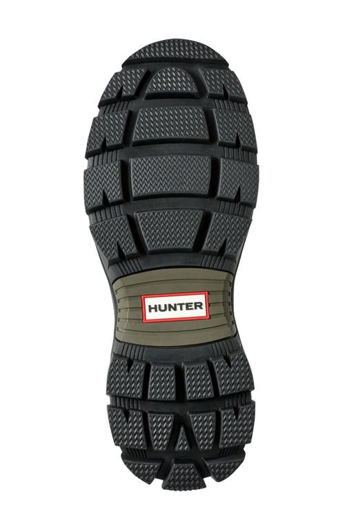 Hunter Eloise Waterproof Neoprene Boot In Ryegrass/black/black