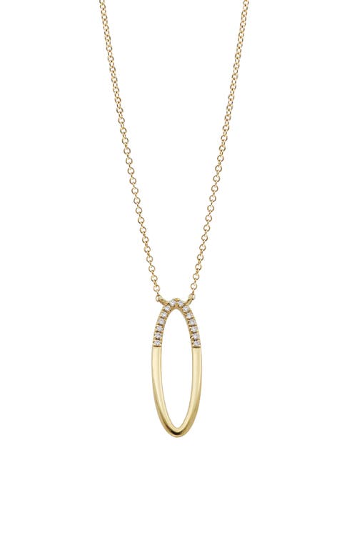 Bony Levy Diamond Initial Pendant Necklace in Yellow Gold-O at Nordstrom, Size 18