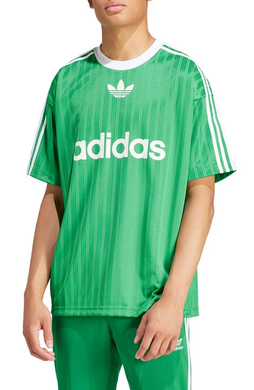 Adidas Originals Adicolor Logo Graphic T-shirt In Green/white