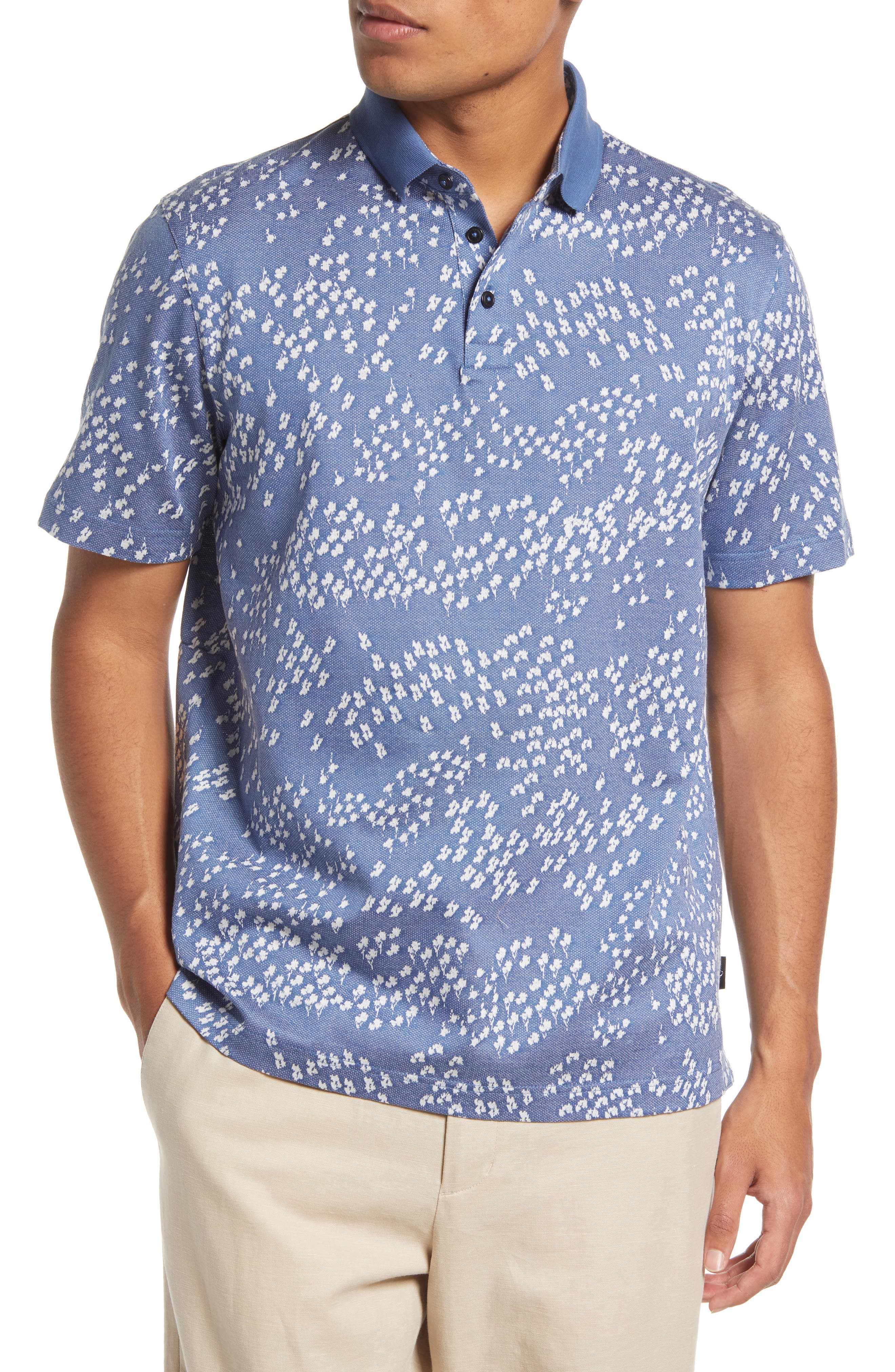 ted baker floral polo shirt