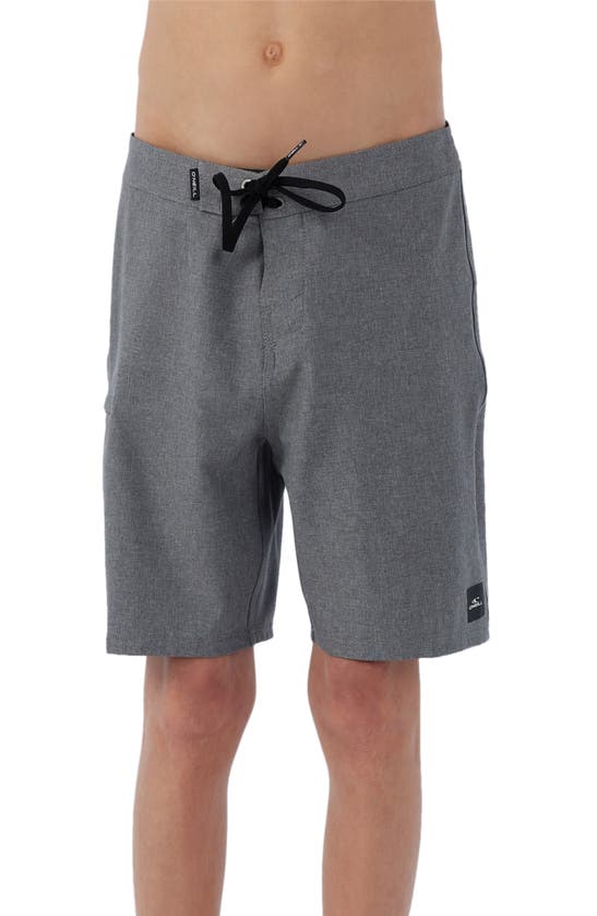 O'neill Kids' Hyperfreak Heat Solid Board Shorts In Gray