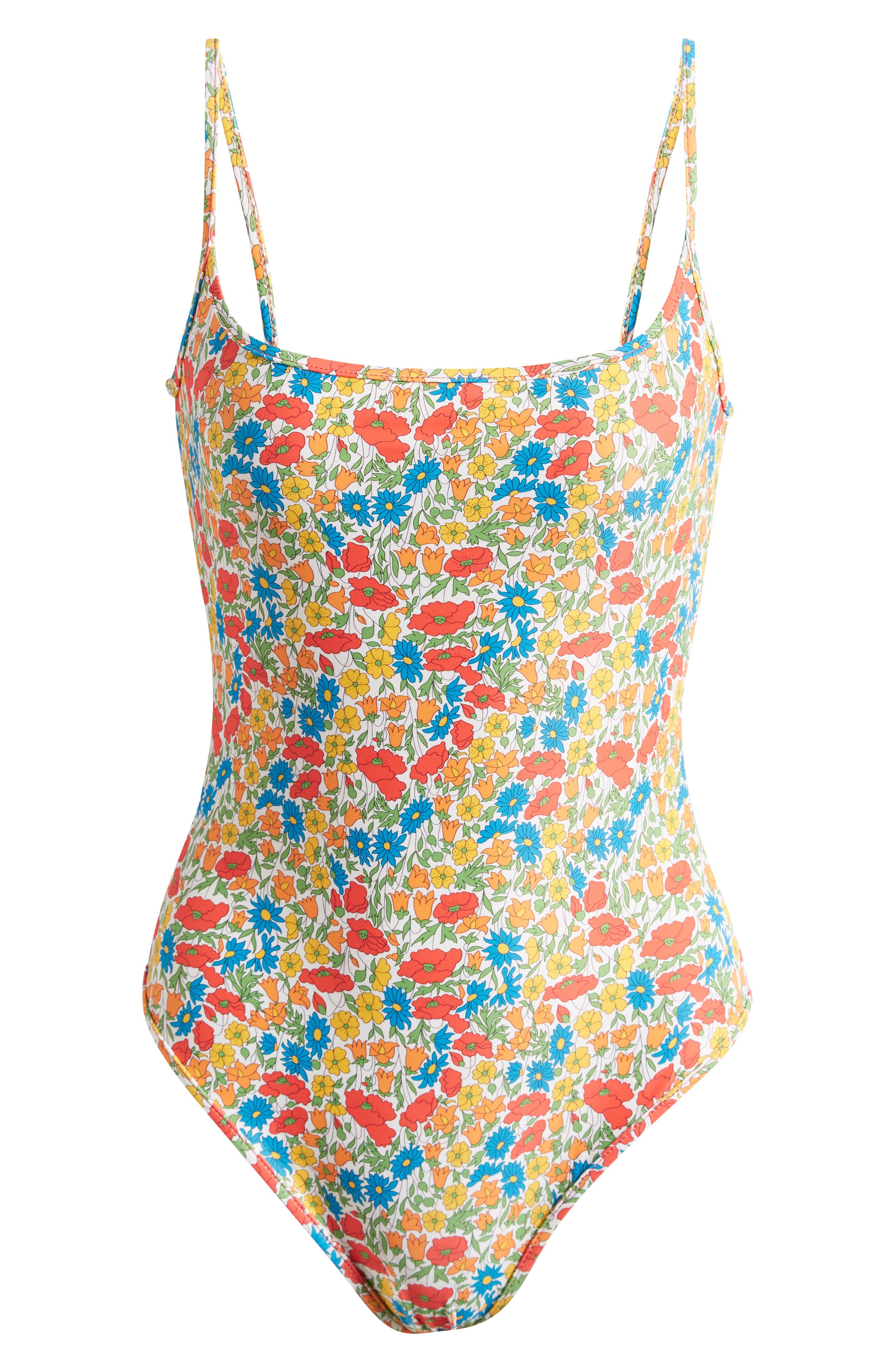 Nu Swim x Liberty London Floral One-Piece Swimsuit in Red
