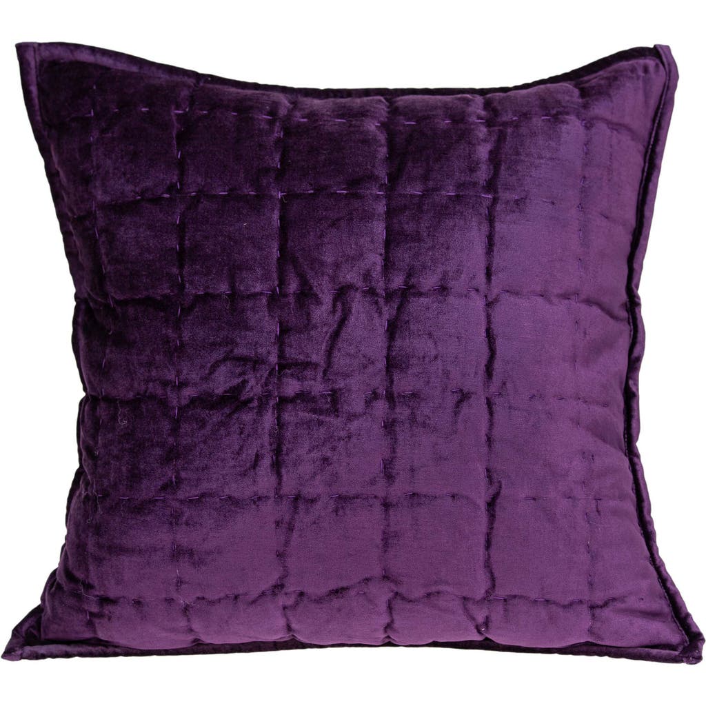 Parkland Collection Agio Square Transitional Throw Pillow In Purple