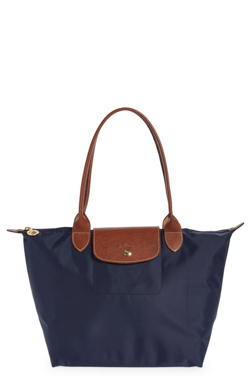 Longchamp Medium Le Pliage Nylon Shoulder Tote in Marine at Nordstrom