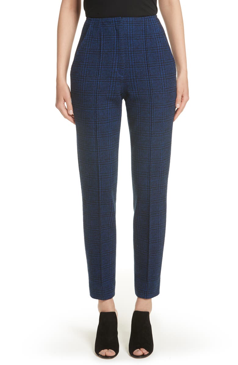 Jason Wu Houndstooth Plaid Wool Slim Pants | Nordstrom