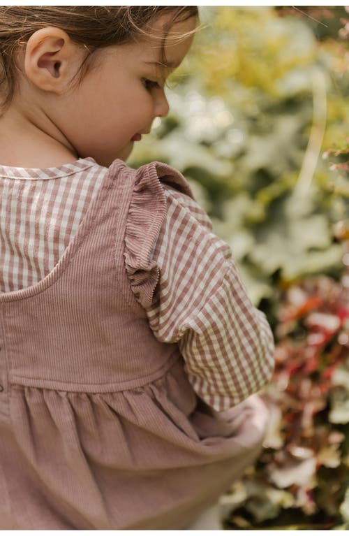 Pehr Organic Cotton Corduroy Pinafore Dress In Thistle