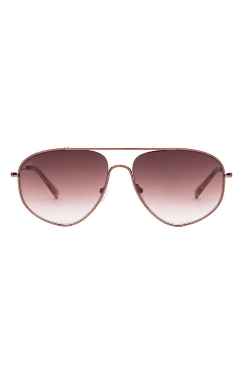 Shop Sito Shades Lo Pan 58mm Gradient Standard Aviator Sunglasses In Sirocco/sirocco/rosewood