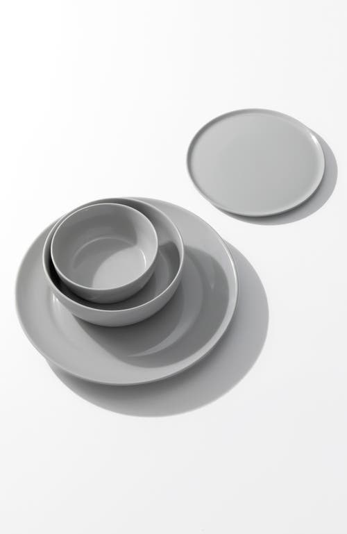 Fors Studio Wide Rim Dinnerware Set In Grey