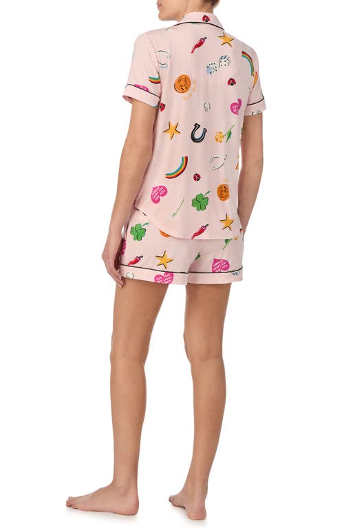 Shop Kate Spade New York Short Pajamas In Pink/multi