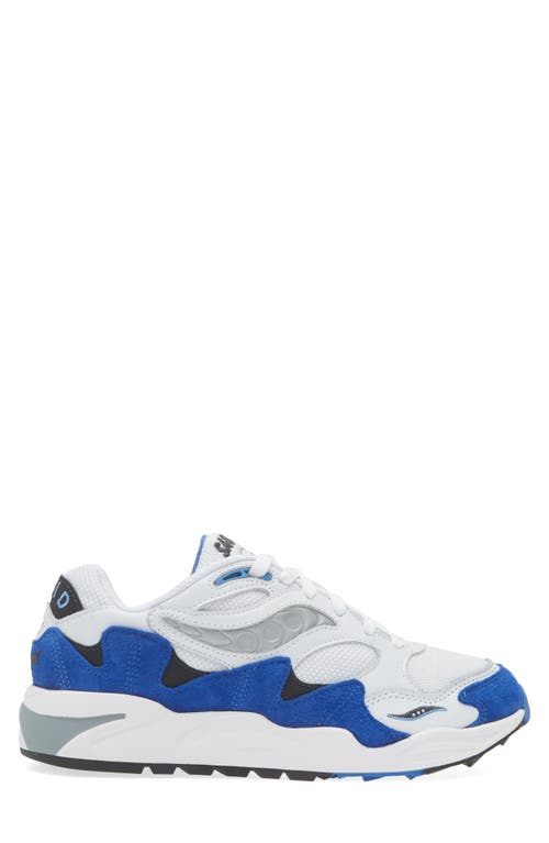 Shop Saucony Grid Shadow 2 Sneaker In White/blue