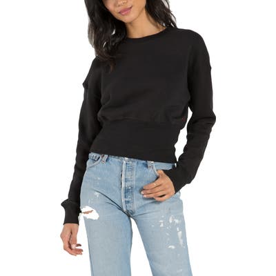 N:philanthropy Reeves Crop Sweatshirt, Black