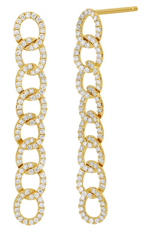 Bony Levy Katherine Miami Diamond Chain Drop Earrings in 18K Yellow Gold at Nordstrom