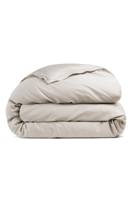 Shop Parachute Sateen Duvet Cover In Bone