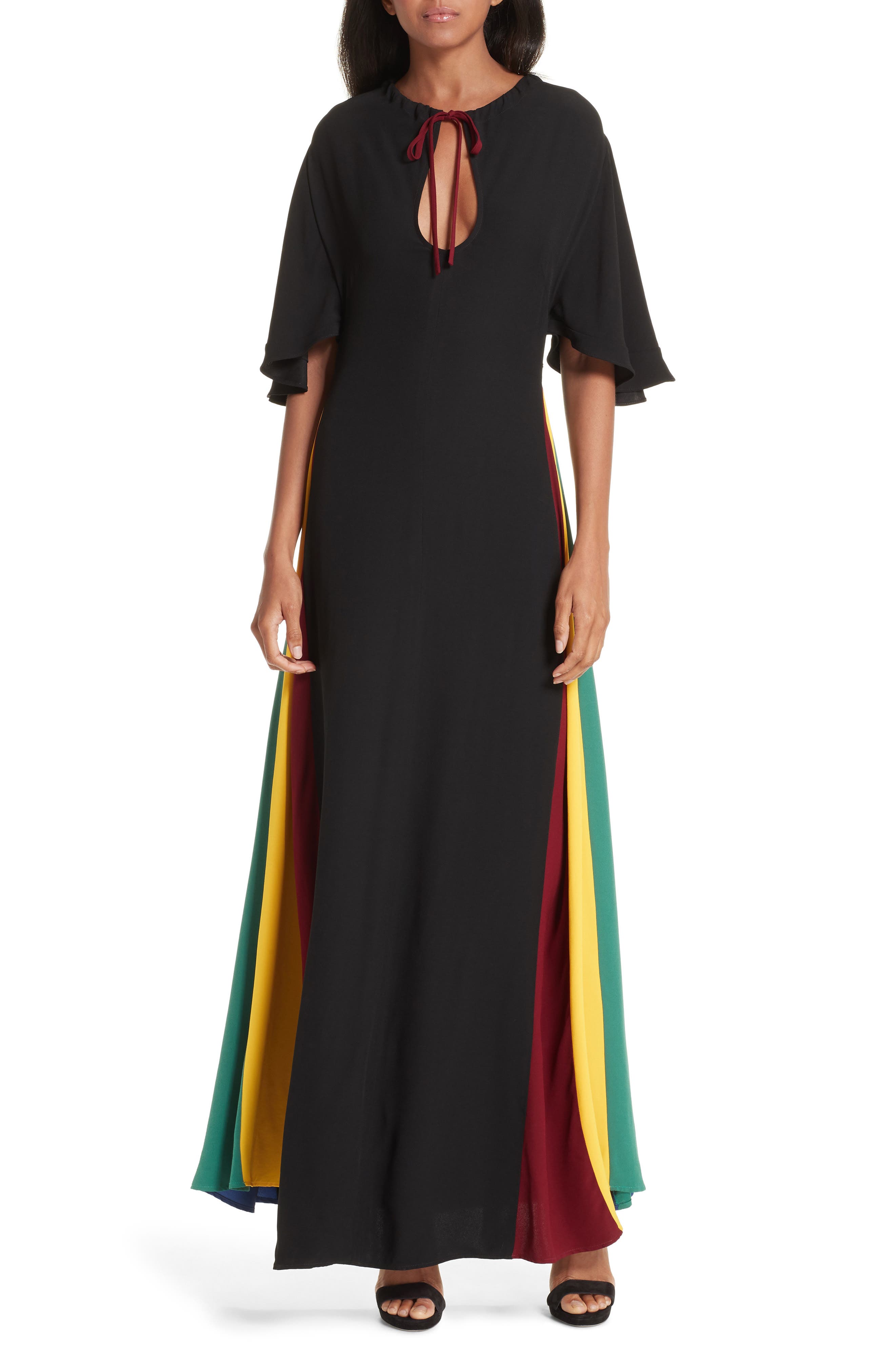 UPC 022700000050 product image for Women's Staud Victorian Rainbow Godet Dress | upcitemdb.com