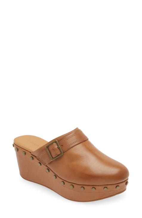 Clog wedge heels best sale