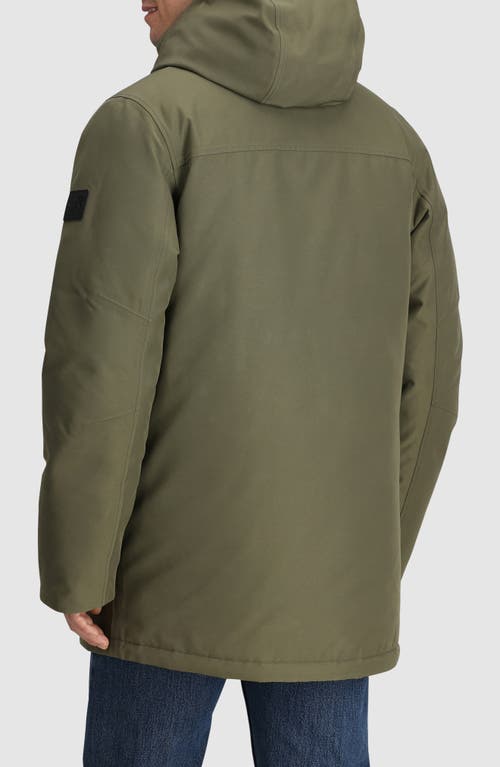 Shop Outdoor Research Stormcraft Waterproof 700 Fill Power Down Parka In Ranger Green