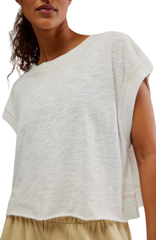 Shop Free People Fp Movement My Tee Time Open Back T-shirt In White