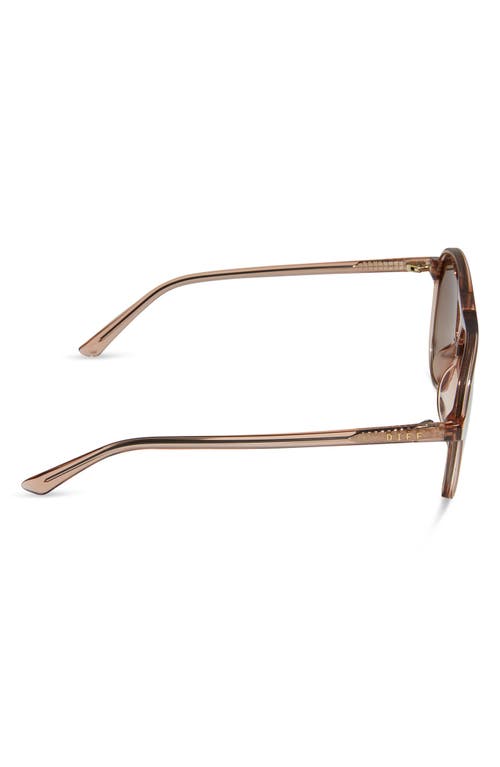 Shop Diff Tosca Ii 56mm Aviator Sunglasses In Brown Gradient