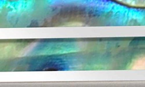 M Clip M-clip® Abalone Tie Clip In Silver/green/blue