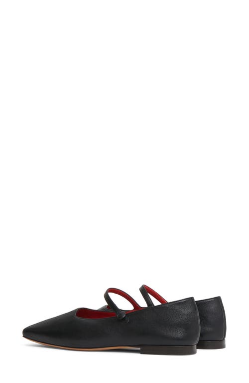 Mansur Gavriel Square Toe Mary Jane In Black