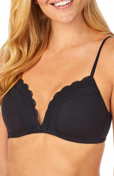 FEATHERS Front Close T-back Bra in Black – Christina's Luxuries