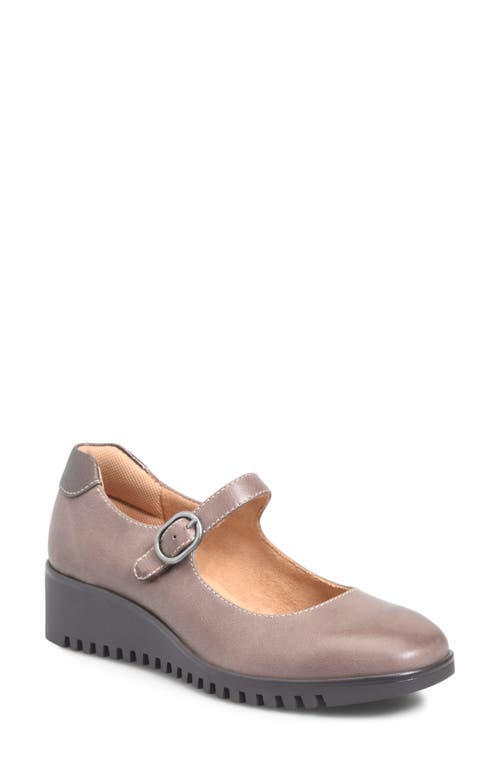 Shop Comfortiva Debbie Mary Jane Wedge In Dusty Brown