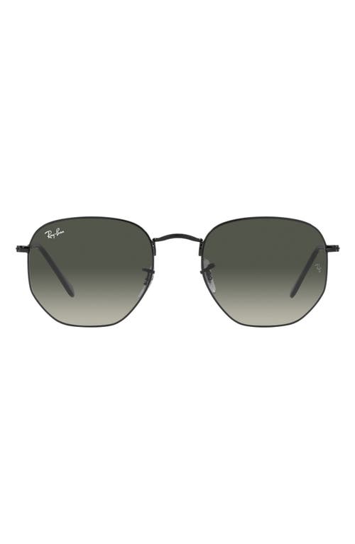 Shop Ray Ban Ray-ban 51mm Gradient Aviator Sunglasses In Black/grey Gradient