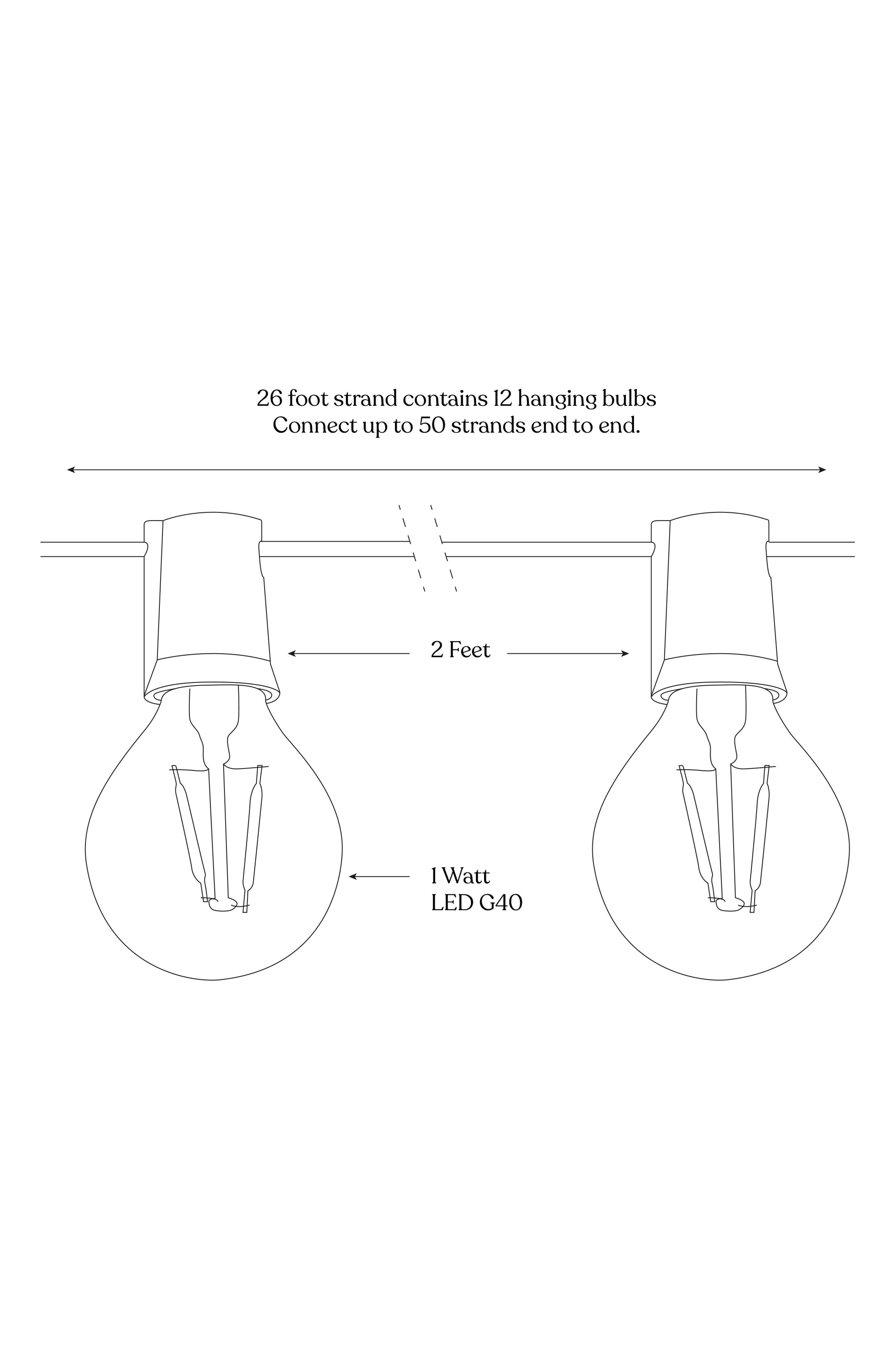 Brightech Ambience Globe LED Outdoor String Lights Nordstrom