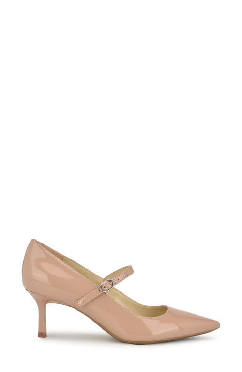 Shop Nine West Hadey Pointed Toe Mary Jane Pump In Light Natural