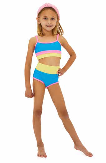 Habitual Girl Contrast Stitch Two-Piece Swimsuit size 14