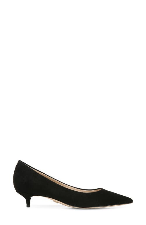 Sam Edelman Franci Pointed Toe Pump In Black Suede