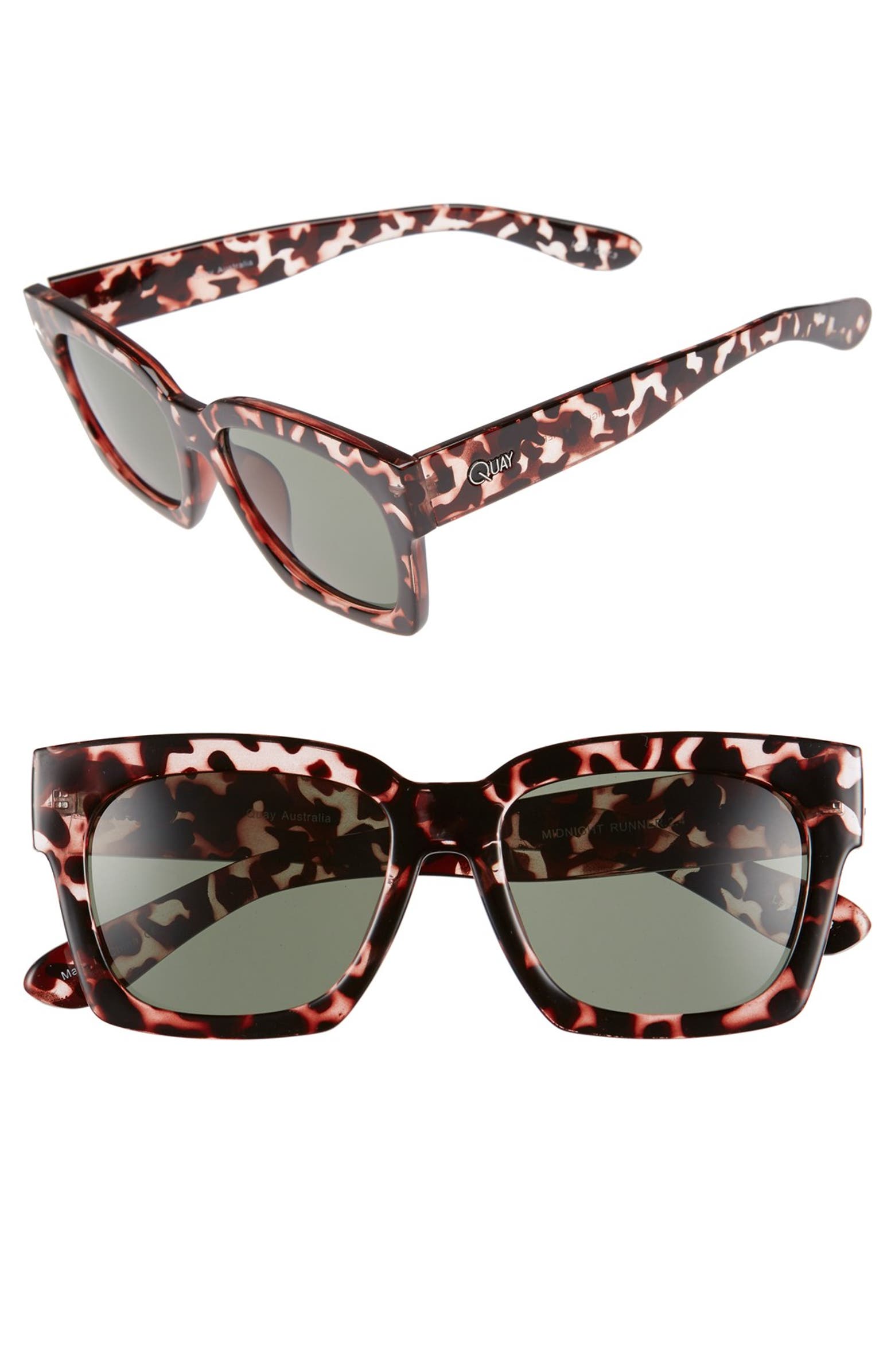 Quay Australia 'Midnight Runner' 55mm Square Sunglasses | Nordstrom