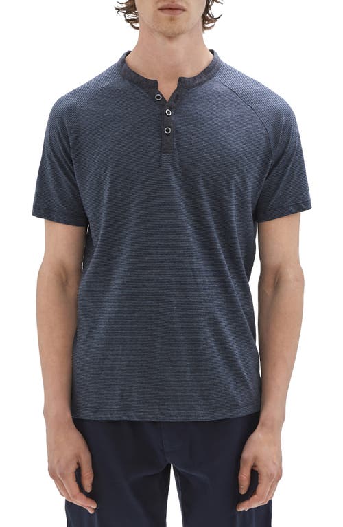 Robert Barakett Cecil Stripe Henley Navy at Nordstrom,