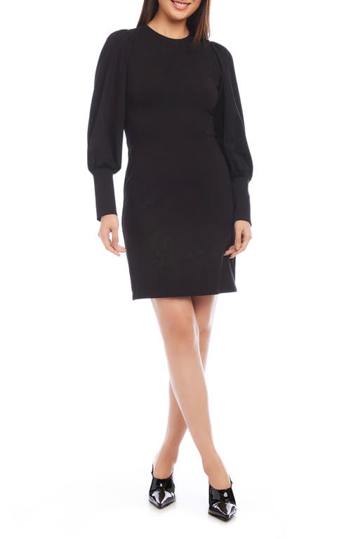 Shop Karen Kane Long Sleeve Ponte Shift Dress In Black