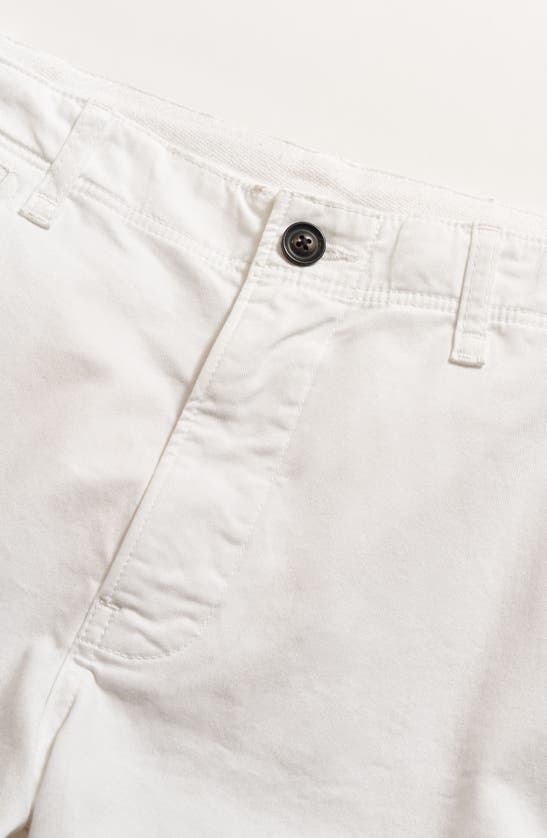 Shop Billy Reid Cotton Blend Chino Shorts In White
