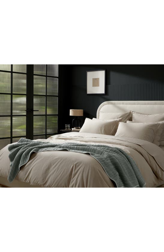 Parachute Organic Cotton Gauze Weighted Throw Blanket In Agave And Spa